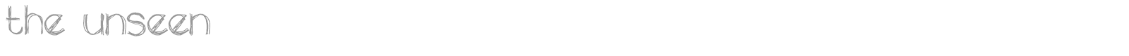 The Unseen font preview